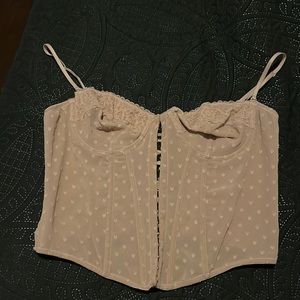 Dusty pink corset
